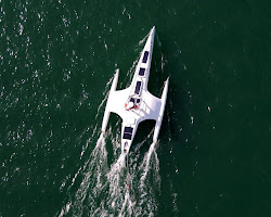 Autonomous ship sailing on the ocean