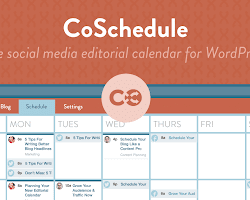 screenshot of CoSchedule's editorial calendar