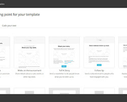 screenshot of Mailchimp's email campaign editor