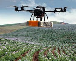 Article discussing the potential of drone technology to revolutionize agriculture