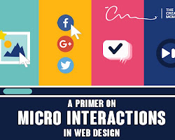 Microinteractions in a website