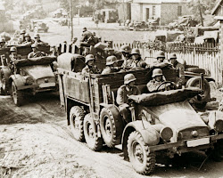 Tanks of the German Wehrmacht rolling into Poland in 1939