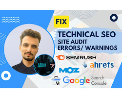 person using SEMrush to fix technical SEO issues on their website