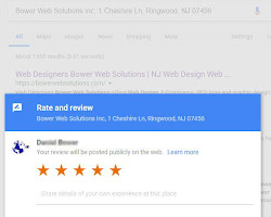screenshot of a Google My Business review