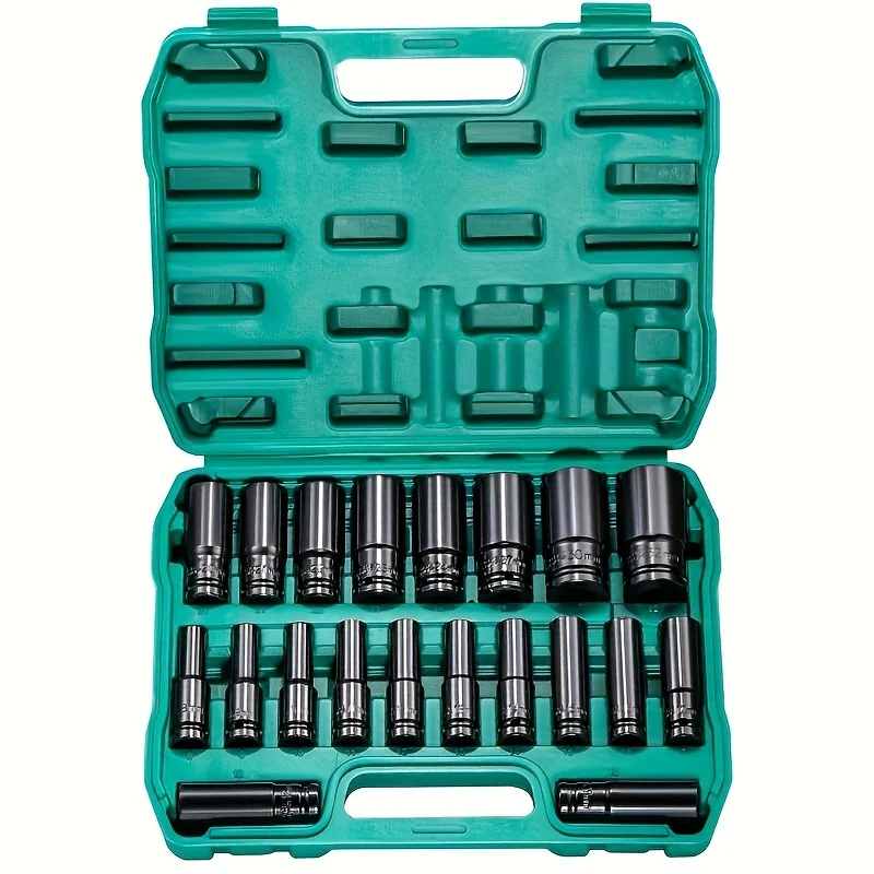 1/2 Drive Set Socket 8-32mm Maintenance (20pcs Set) - Commercial Equipment For Commercial Use | 20pcs set | Commercial Equipment