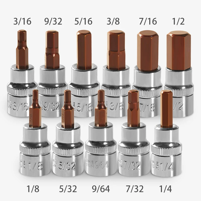 3/16 5/32 Drive Sockets (package, Type) - Commercial Equipment - Commercial Use | specification | materials | steel | Commercial Equipment