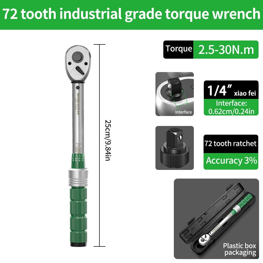 3/8 Inch Head 2.5-30n.m 50-350n.m Wrench (5-60nm, 10-120nm) - Commercial Equipment - Commercial Use | 5-60Nm | 10-120Nm | Commercial Equipment