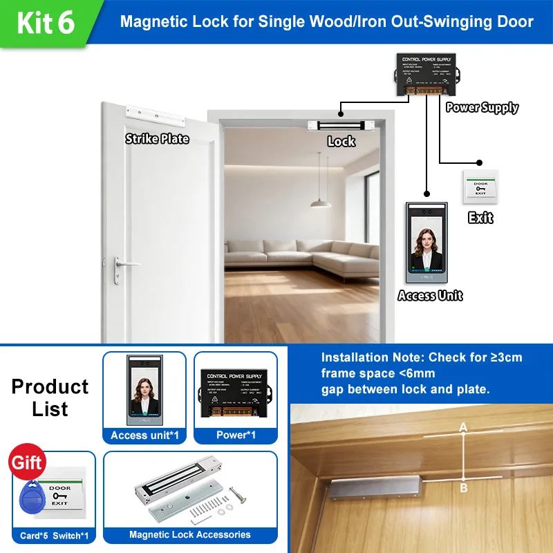 7-inch Face Rfid Access System Time (elevator, Lock): Commercial Equipment - Commercial Use | organizations. | independently | wifi - Image 10