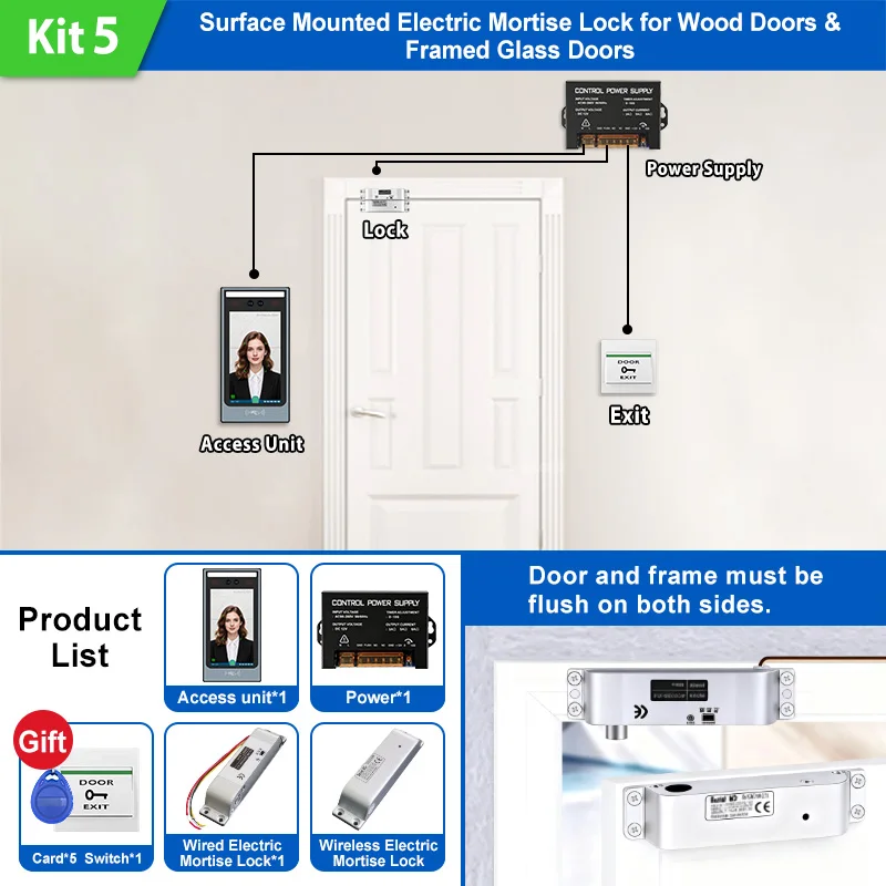 7-inch Face Rfid Access System Time (elevator, Lock): Commercial Equipment - Commercial Use | organizations. | independently | wifi - Image 11