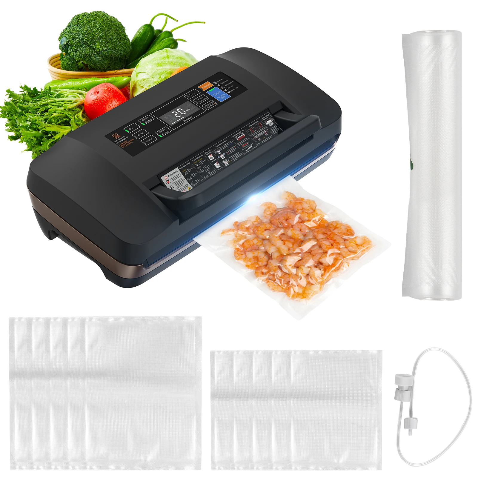 85kpa Food Sealer All (240v, Bread) - Commercial Use - Commercial Equipment | 240V | 230W | pumping | light | heavy | Commercial Equipment