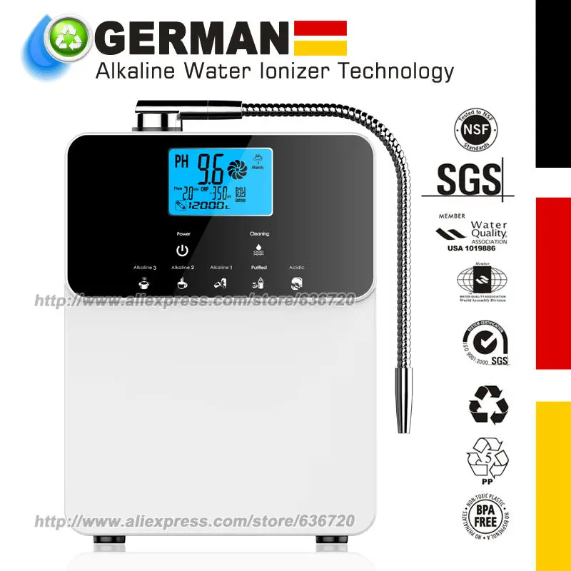 Alkaline -800mv Home (8000l, 110v) - Commercial Equipment For Commercial Use | 8000L | 110V | M829B | 33x24x13cm | EU | Commercial Equipment