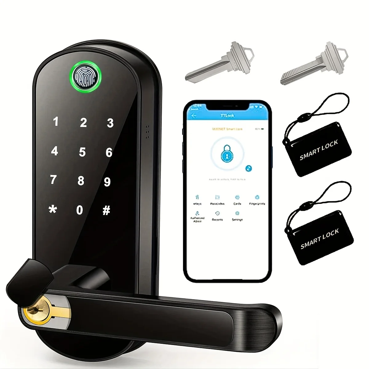 App Wifi Smart (aluminum, 2pcs) - Commercial Use - Commercial Equipment | Aluminum | battery | back | english/french/ | Commercial Equipment