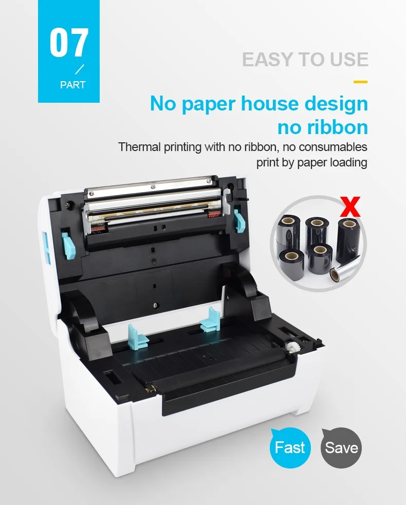 Barcode Printer Chweida Wireless Usb (many) | Commercial Equipment | Commercial Use | Bluetooth with Stand | 110mm | print | Commercial Equipment - Image 13