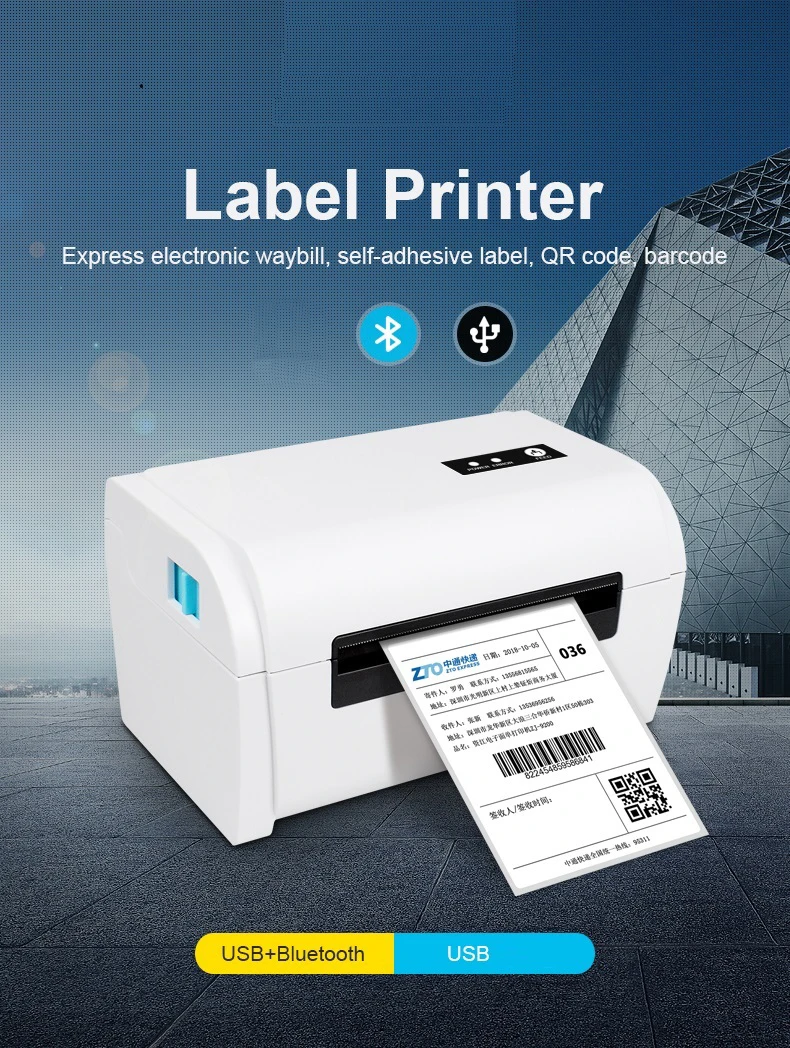 Barcode Printer Chweida Wireless Usb (many) | Commercial Equipment | Commercial Use | Bluetooth with Stand | 110mm | print | Commercial Equipment - Image 2