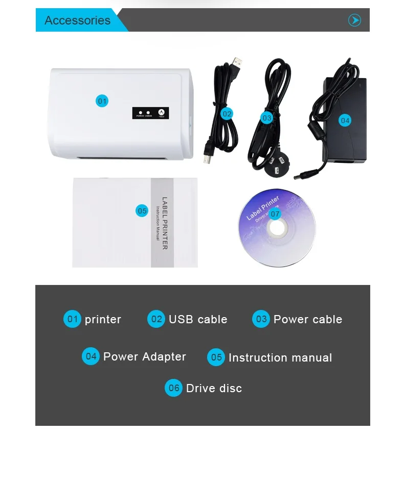 Barcode Printer Chweida Wireless Usb (many) | Commercial Equipment | Commercial Use | Bluetooth with Stand | 110mm | print | Commercial Equipment - Image 21