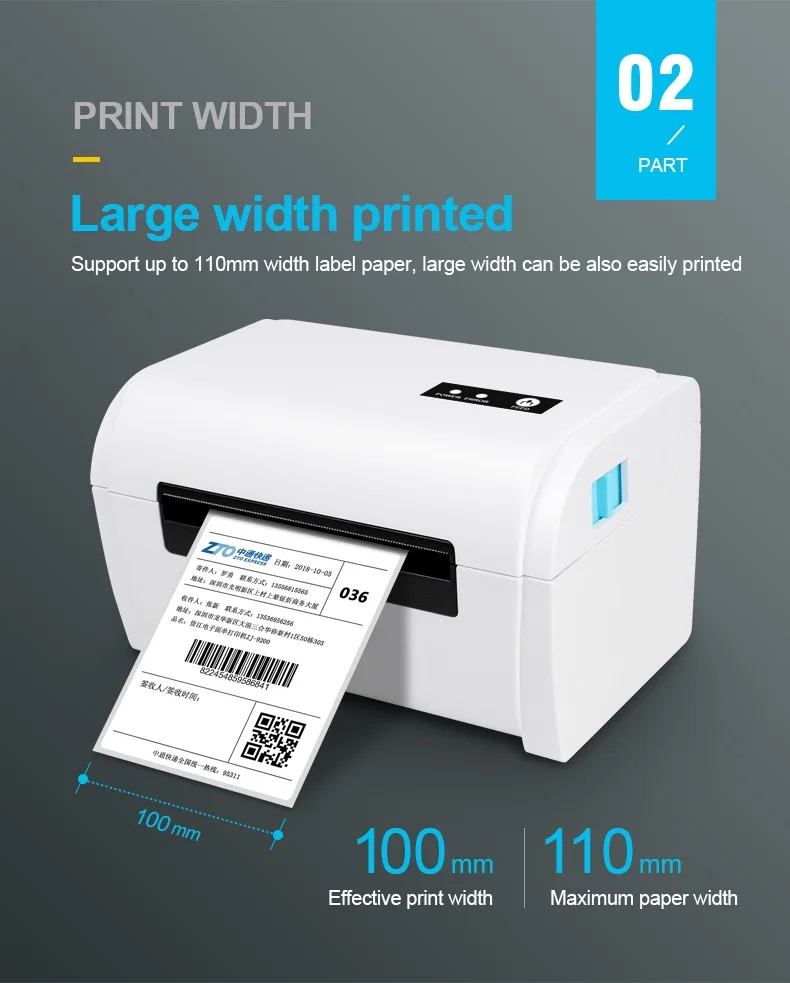 Barcode Printer Chweida Wireless Usb (many) | Commercial Equipment | Commercial Use | Bluetooth with Stand | 110mm | print | Commercial Equipment - Image 8
