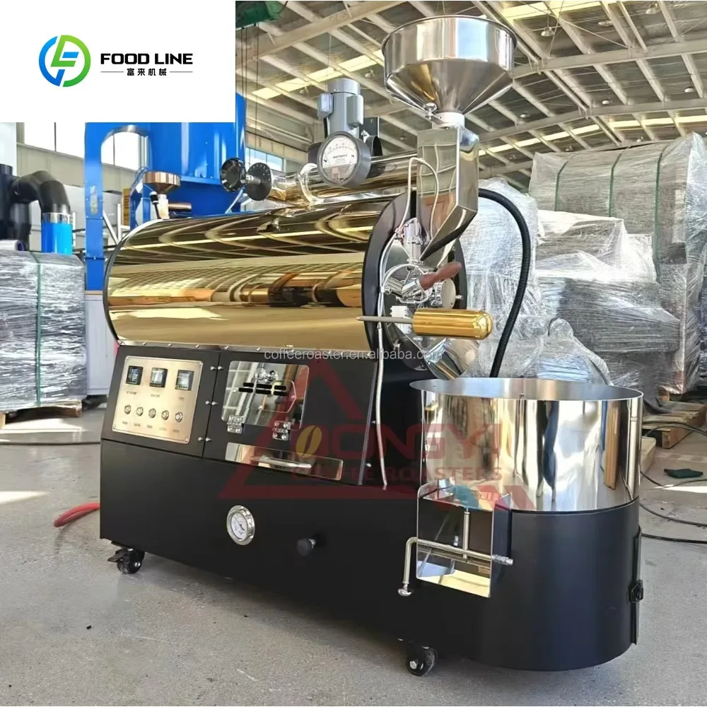 Beans 2kg Cafe 3kg Roaster Home Coffee (stainless Steel (304), 3000w) - Commercial Equipment - Commercial Use | 3000W | Stainless steel (304) | type
