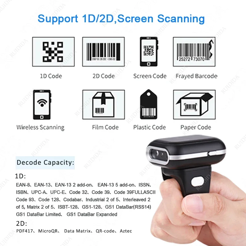 Bluetooth Portable Ring Finger (rfs20) | Commercial Equipment | Commercial Use | computer | connection | mode-----usb | Commercial Equipment - Image 4