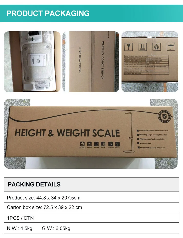 Bmi Scale Ultrasonic Weight Intelligent Height Printer (export, Small) - Commercial Equipment For Commercial Use | specification | certificate | speci - Image 12