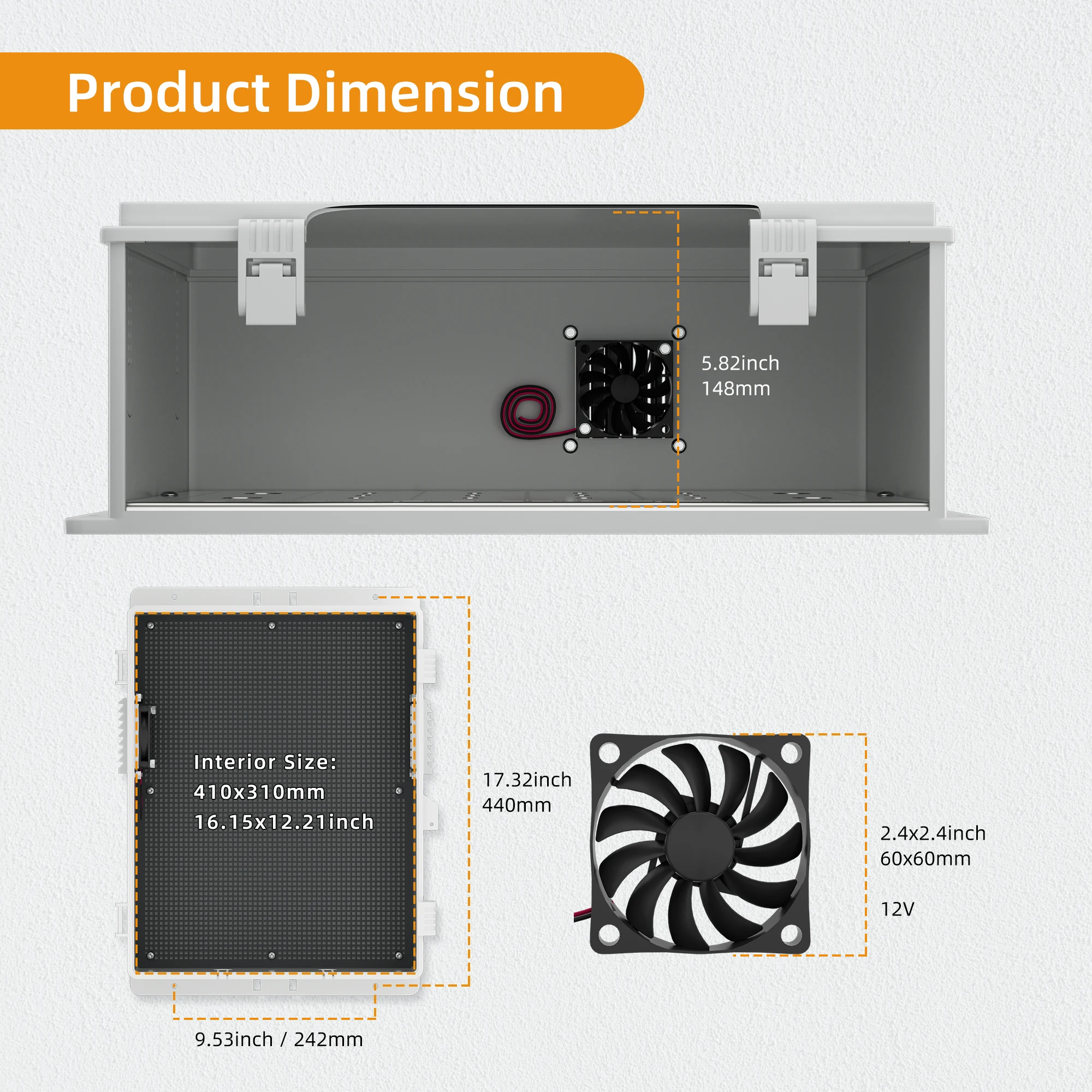 Box Enclosure Daiertek (stainless Steel, Enclosure.): Commercial Equipment - Commercial Use | Stainless steel | backplane | some