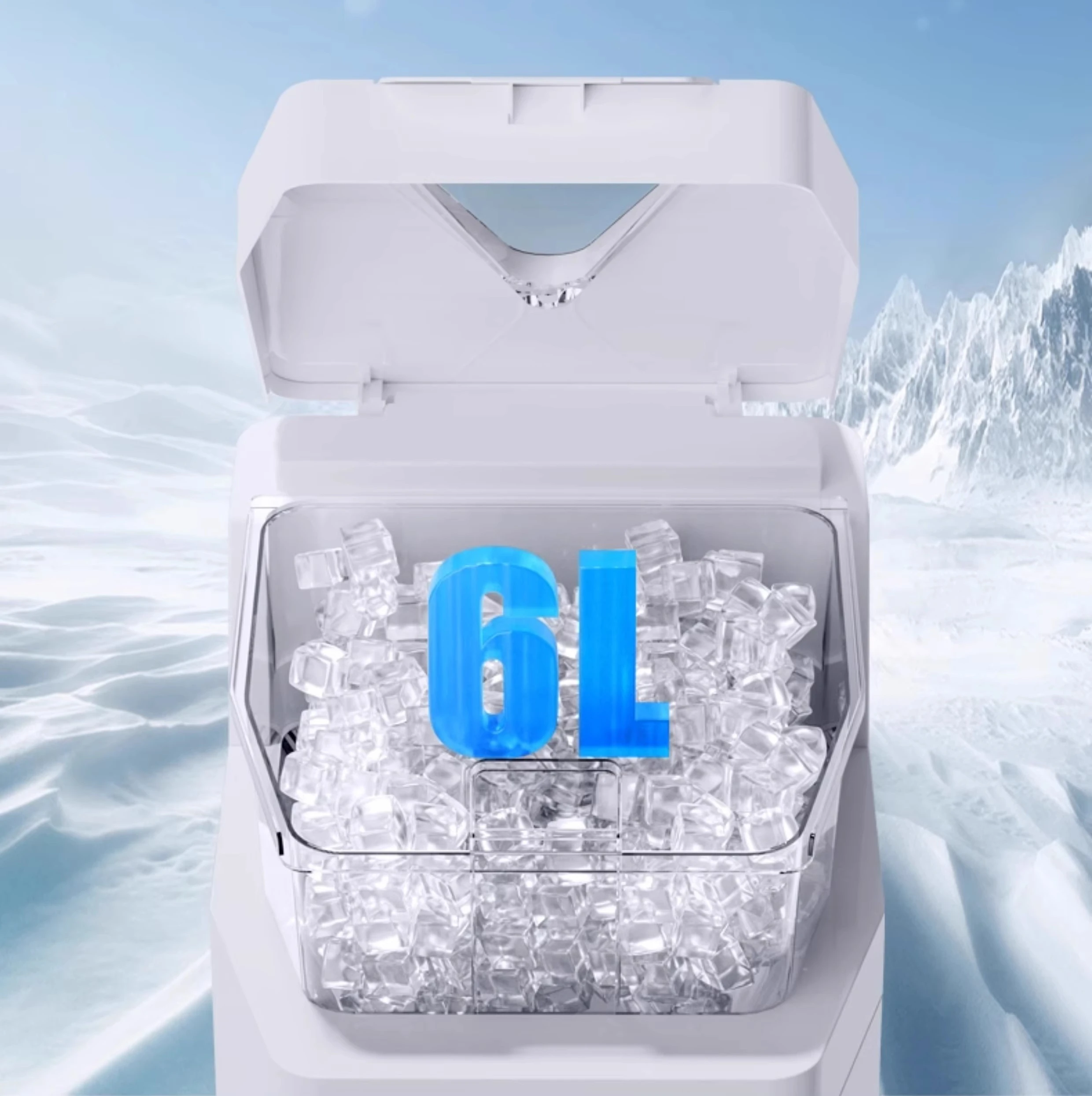 Bubble Ice Perfect (white) | Ice Machine | Bar & Restaurant Service | Yellow | WHITE | Red | Commercial Ice Machines - Image 10