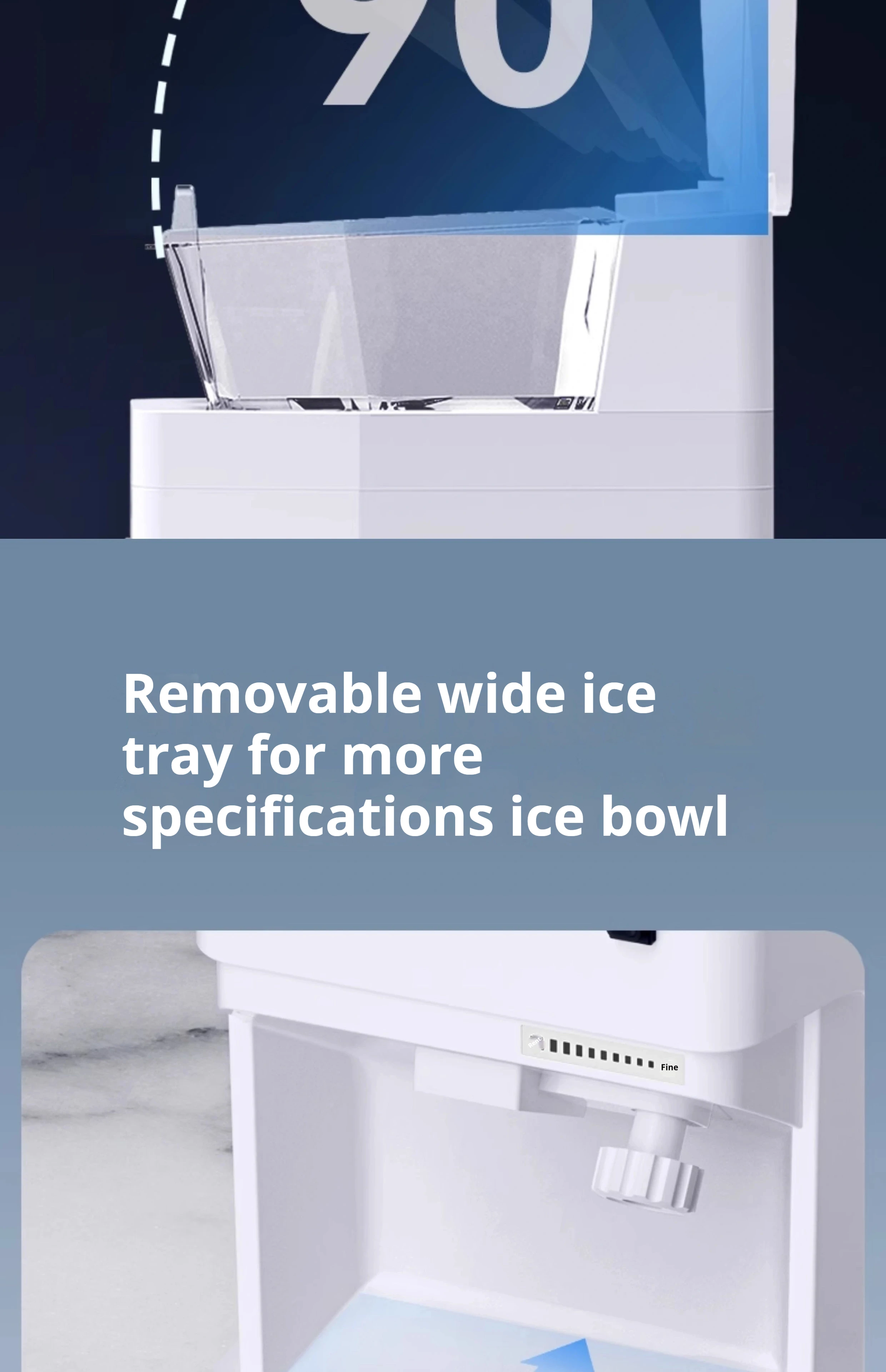 Bubble Ice Perfect (white) | Ice Machine | Bar & Restaurant Service | Yellow | WHITE | Red | Commercial Ice Machines - Image 18