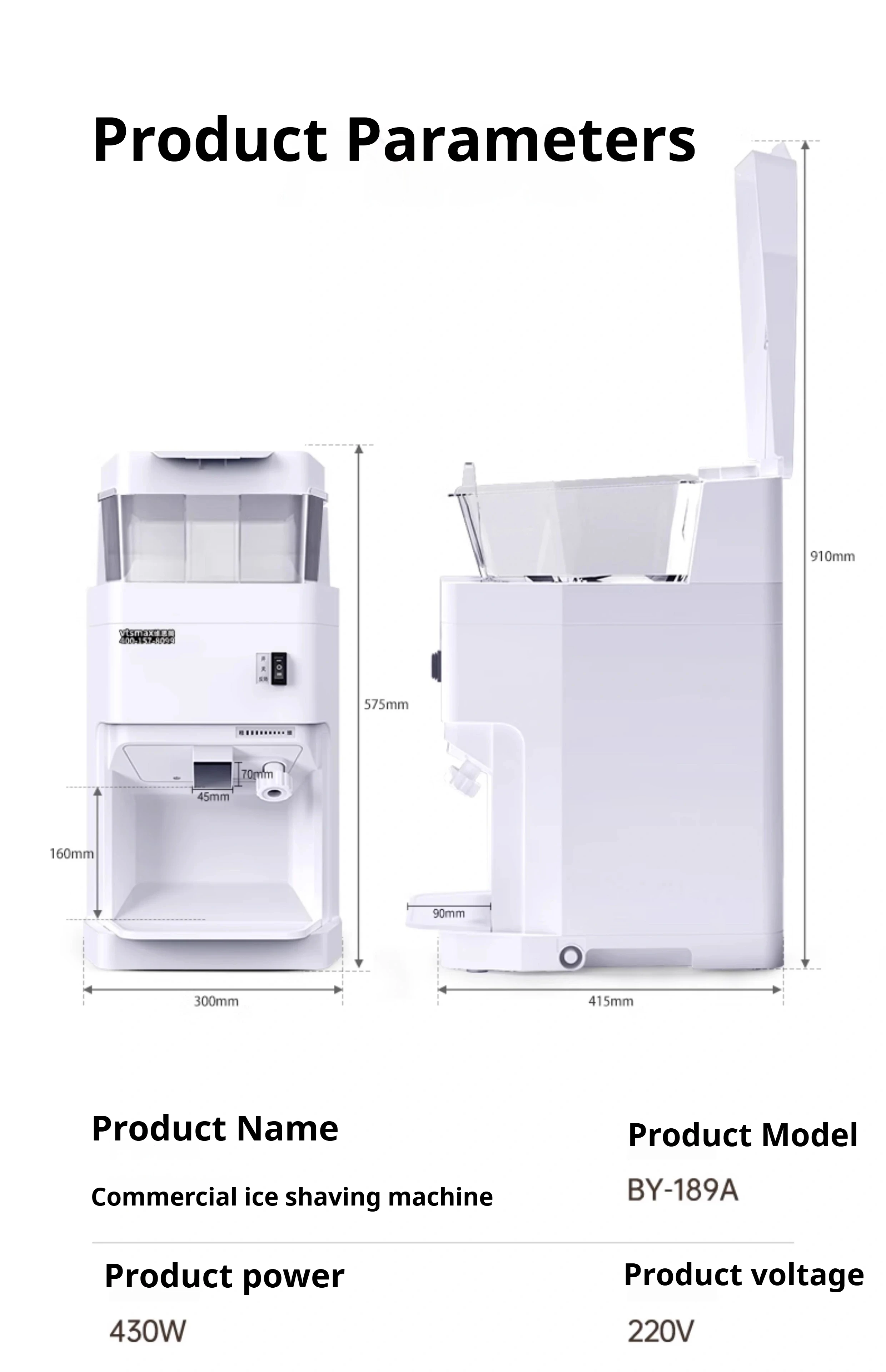 Bubble Ice Perfect (white) | Ice Machine | Bar & Restaurant Service | Yellow | WHITE | Red | Commercial Ice Machines - Image 21