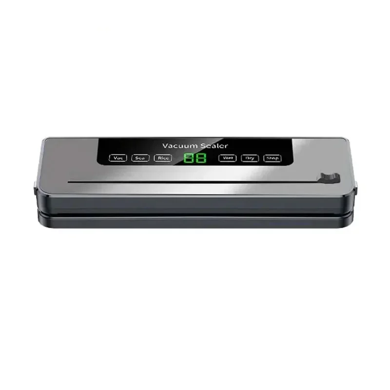 Button Sealer Food (110v, Ensures) - Commercial Equipment For Commercial Use | 110V | Touch Panel | 17x25cm | Silver Gray EU | Commercial Equipment
