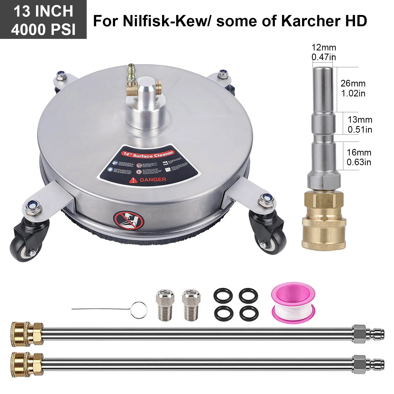 Clean Inch Cleaner (stainless Steel, Gray) - Commercial Equipment For Commercial Use | Stainless steel | stubborn | surfaces - Image 39