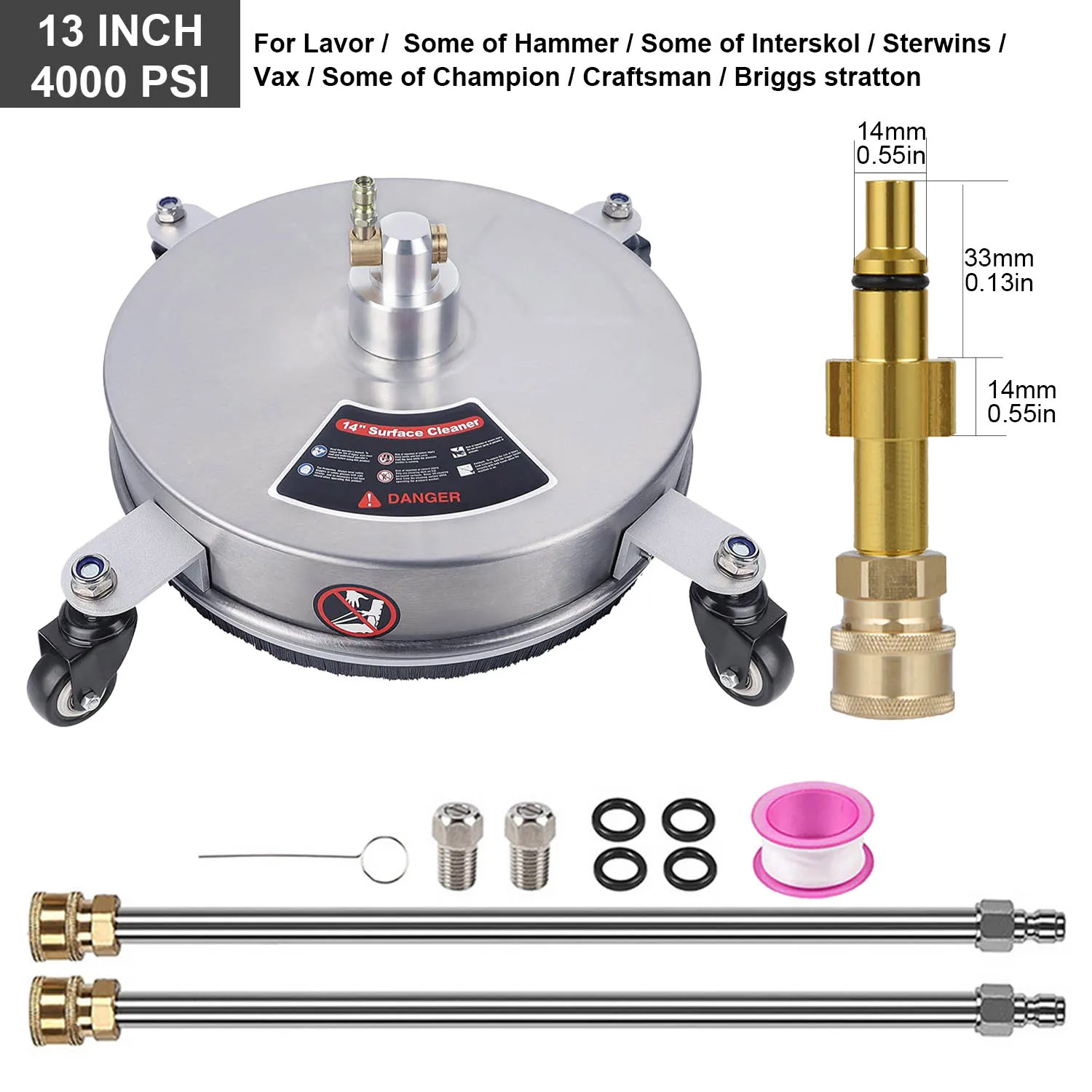 Clean Inch Cleaner (stainless Steel, Gray) - Commercial Equipment For Commercial Use | Stainless steel | stubborn | surfaces - Image 44
