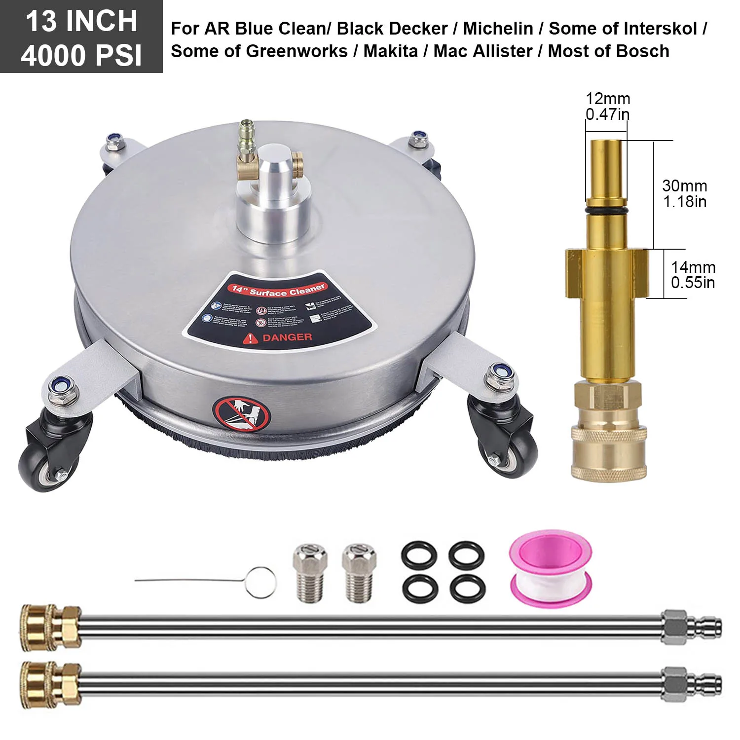 Clean Inch Cleaner (stainless Steel, Gray) - Commercial Equipment For Commercial Use | Stainless steel | stubborn | surfaces - Image 45