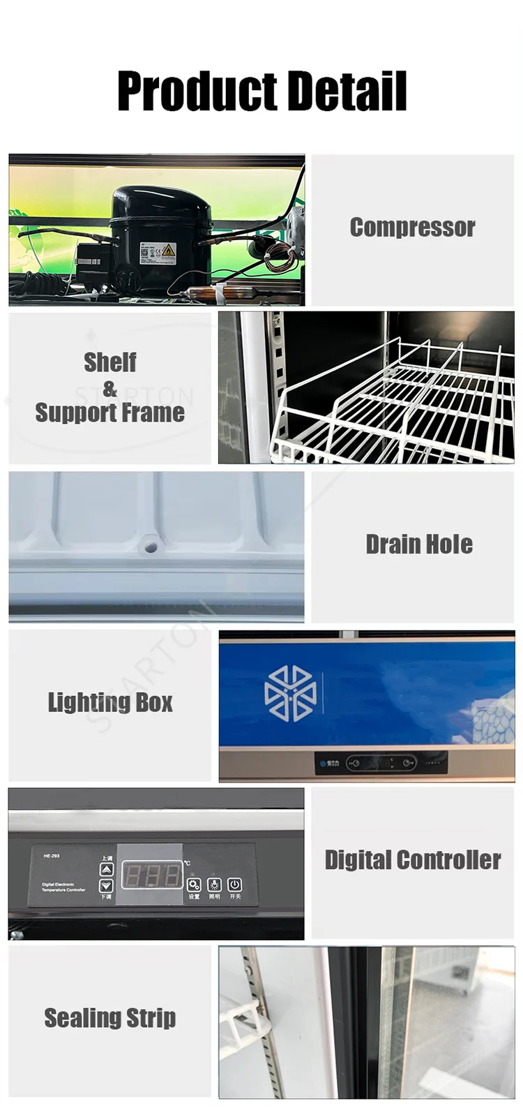 Supermarket Two Doors Cooler Equipments Stand: Commercial Equipment Unit - Commercial Use - More, Click | surprises | refrigerator | 1200 600 2000 - Image 6