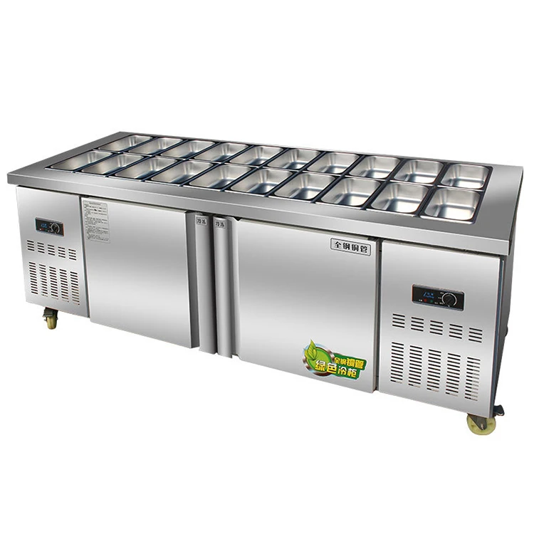 Hotel Fridge Chiller Kitchen Restaurant Refrigerator Freezer (220v, Coffee) - Commercial Use - Commercial Equipment | 800L | 220V | Stainless steel