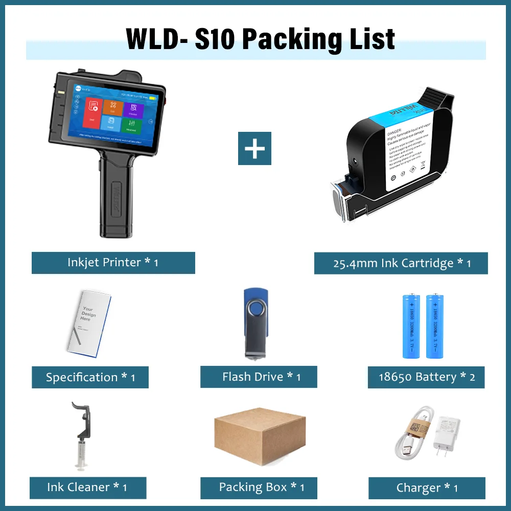 Commercial Equipment Unit Based On 25.4mm Inkjet Portable Coder Date No. - Format, Insert, Update - Commercial Use | printers | more | durable