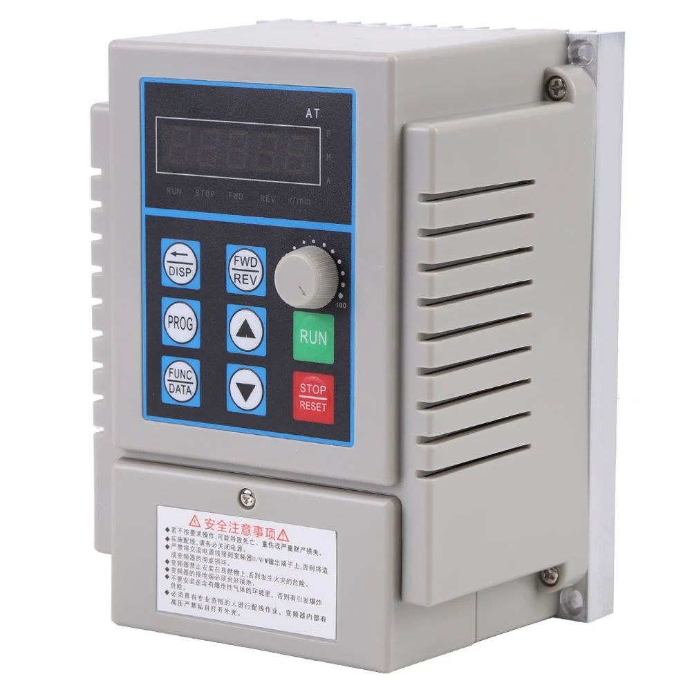 Variable Vfd Drive 0.75kw Frequency 220v Adjustable | AC-220V | Commercial Equipment