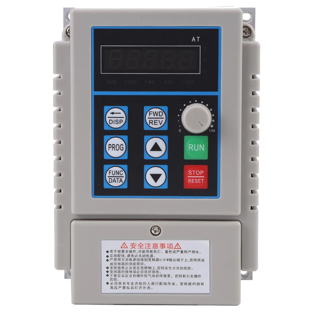 Variable Vfd Drive 0.75kw Frequency 220v Adjustable | AC-220V | Commercial Equipment - Image 2