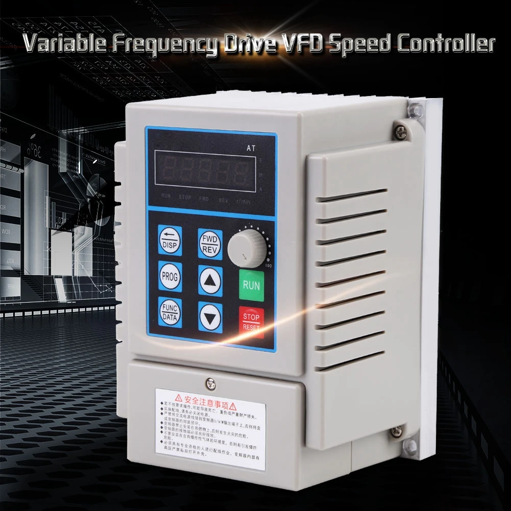 Variable Vfd Drive 0.75kw Frequency 220v Adjustable | AC-220V | Commercial Equipment - Image 4