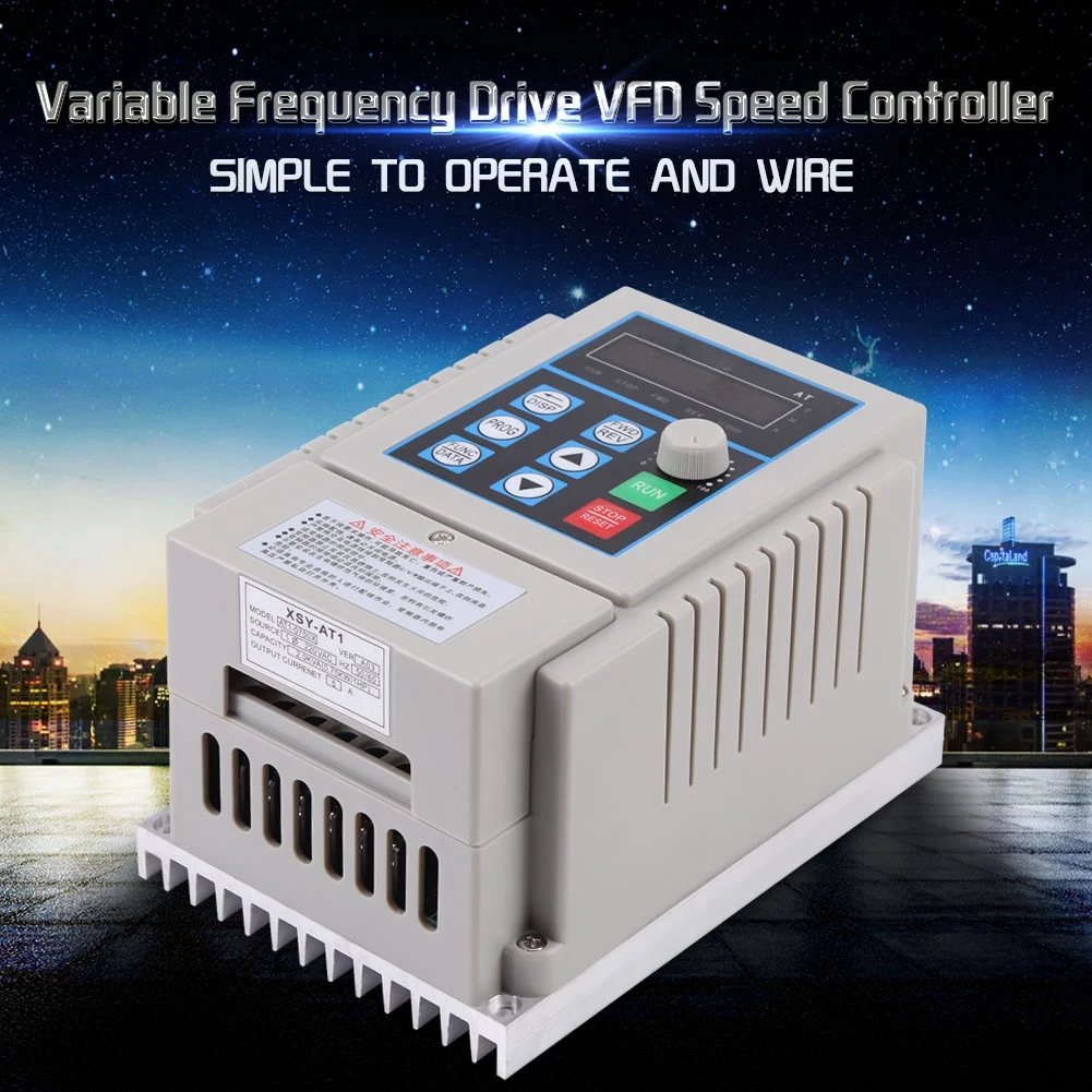Variable Vfd Drive 0.75kw Frequency 220v Adjustable | AC-220V | Commercial Equipment - Image 5