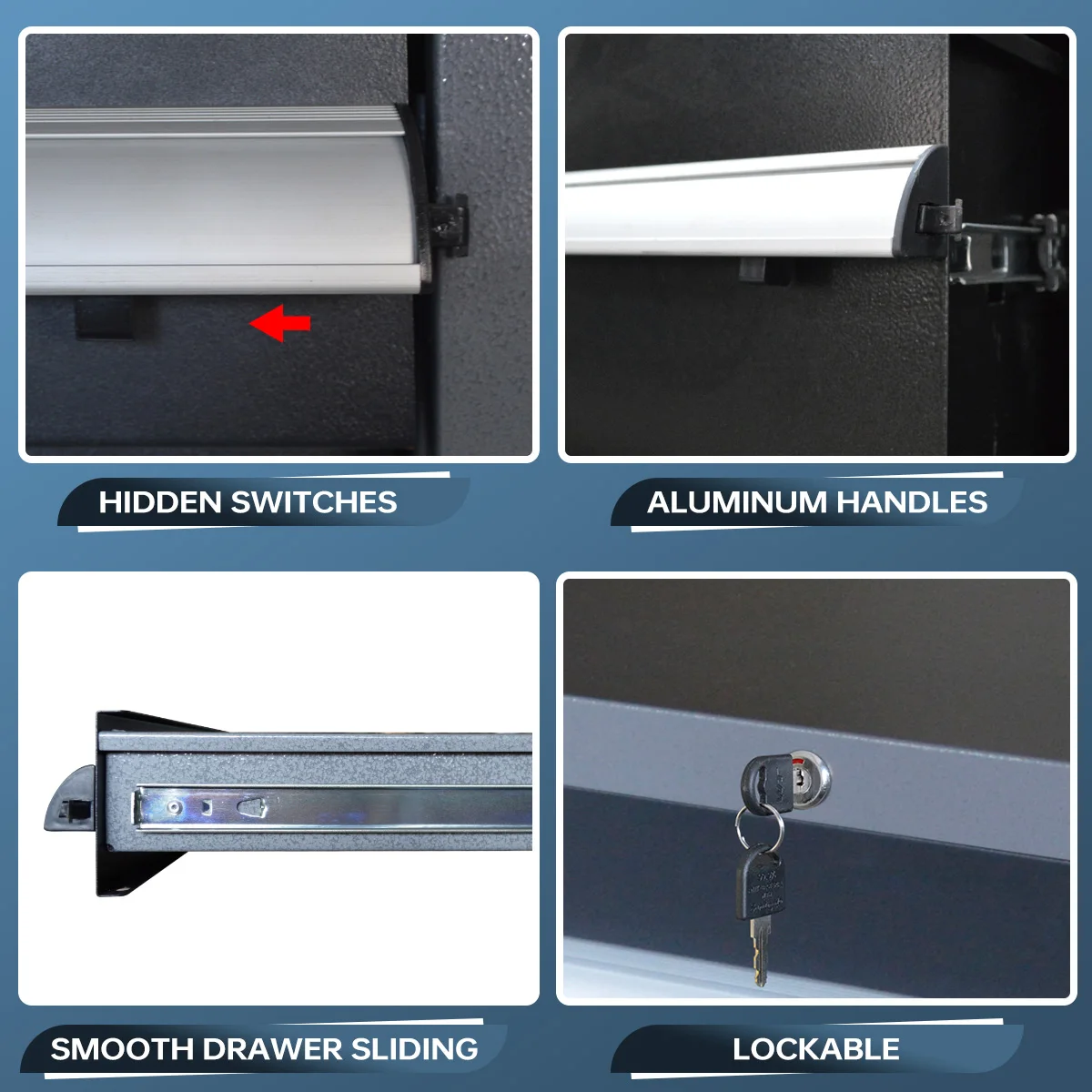 Commercial Equipment Unit Based On Internal Lockable 8drawers Dividers Double Adjustable Cabinet - Contact, Before, Ensures - Commercial Use | offer | - Image 7