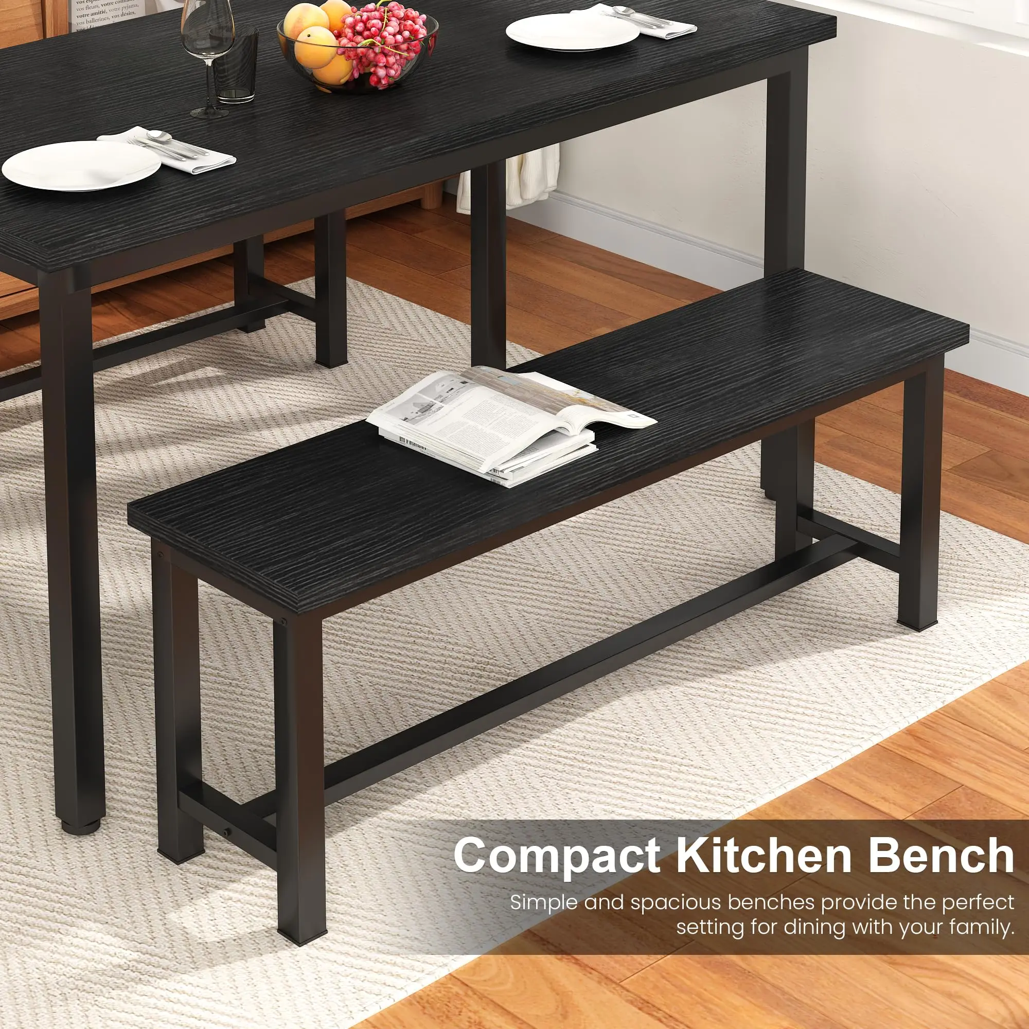 Commercial Equipment Unit Based On Table Black Bench Kitchen Metal Inch Benches - Inches, Without, Instructions - Commercial Use | which | bear | worr - Image 6