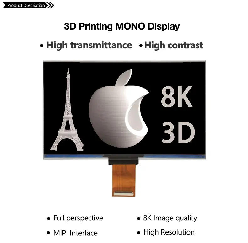 4320 Printer 7680 White Lcd Inches Black Accessories 10.3 | With glass lining | No glass lining | Digital Control - Image 3