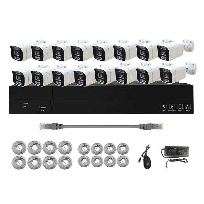 Cameras Way Bullet 8mp Two Intelligent Channel Set Audio Network | Ip Camera-16 | RJ45 | Commercial Equipment