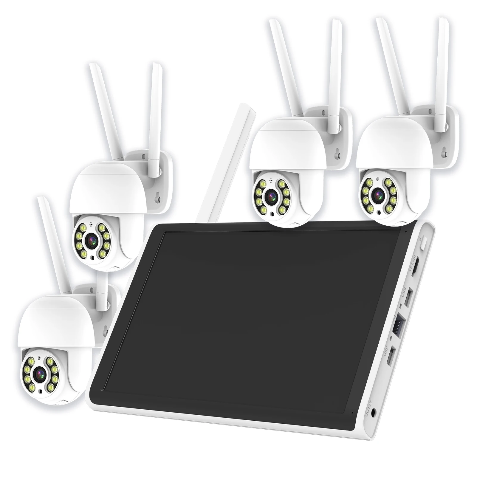 Wifi Inch Security Channels 10.1 Cctv System Screen Camera | 2k | Commercial Equipment