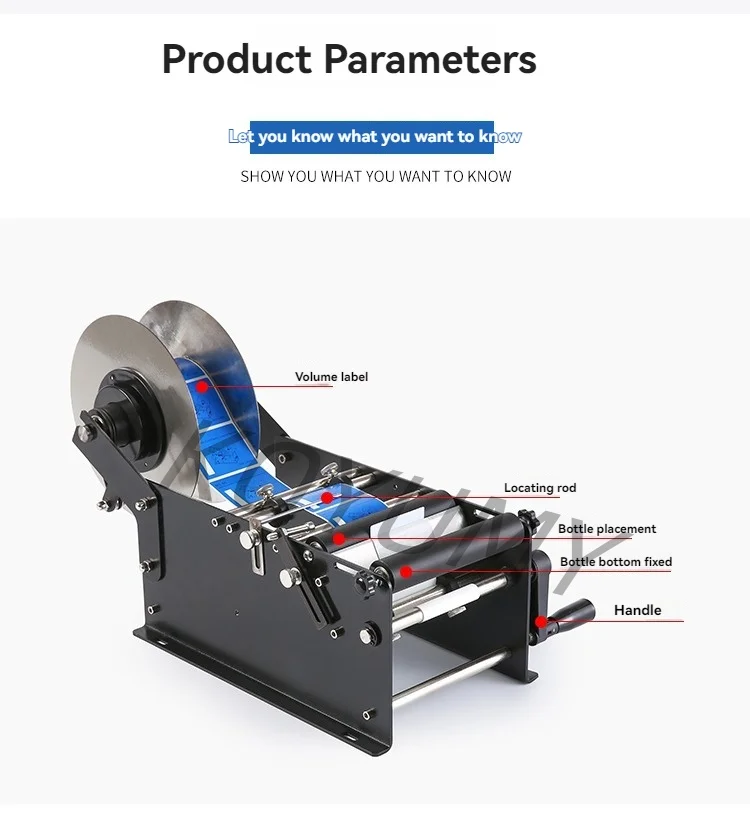 Commercial Equipment Unit - Commercial Use: Makermanual Semi-automatic Label Manual Sticker Labeling Bottle (standard Version, Downward Pressure) | do - Image 10