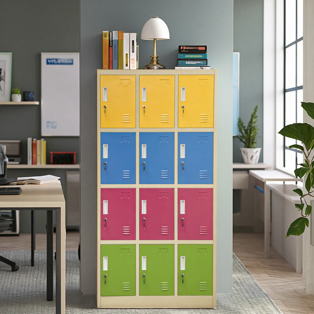 Commercial Equipment Unit - Commercial Use: Steel Document 12-door Furniture Cabinet Office File (sheet, Good) | produce | sheet | different