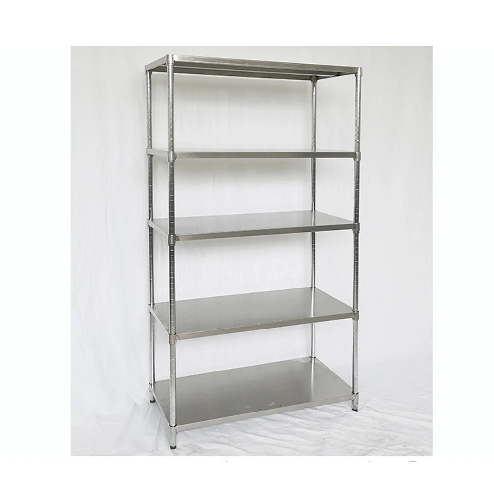 Commercial Equipment Unit - Commercial Use: Tier Steel Shelves Garage Heavy Shelving (product, Table) | Stainless steel | customer | description