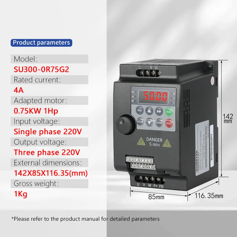 Frequency 1ph/3ph 380v Vfd 1.5kw 4kw (750w, 220v) | Commercial Equipment | Commercial Use | 220V
