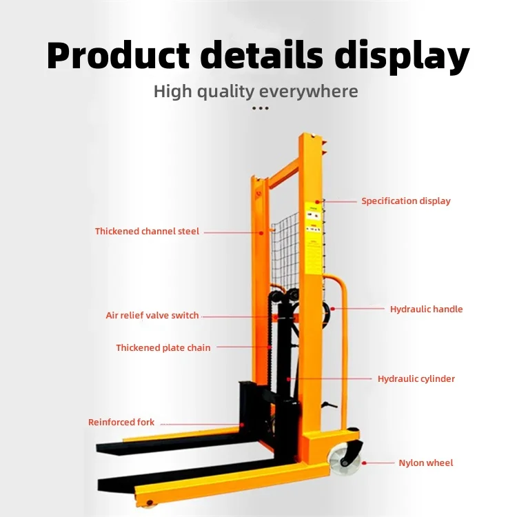 Manual Stacker Pallet (1t 1.6M Manual) | Commercial Equipment | Commercial Use | customization. | customized. | based | Commercial Equipment - Image 4