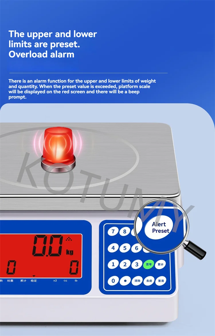 Scale Price Electronic Weighing - Commercial Equipment Unit For Commercial Use - 10kg 0.01g | Stainless steel (304) | 3-40kg | customs - Image 10