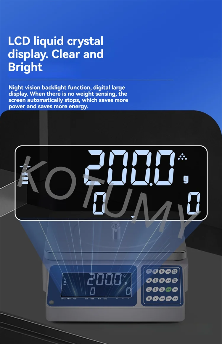 Scale Price Electronic Weighing - Commercial Equipment Unit For Commercial Use - 10kg 0.01g | Stainless steel (304) | 3-40kg | customs - Image 13